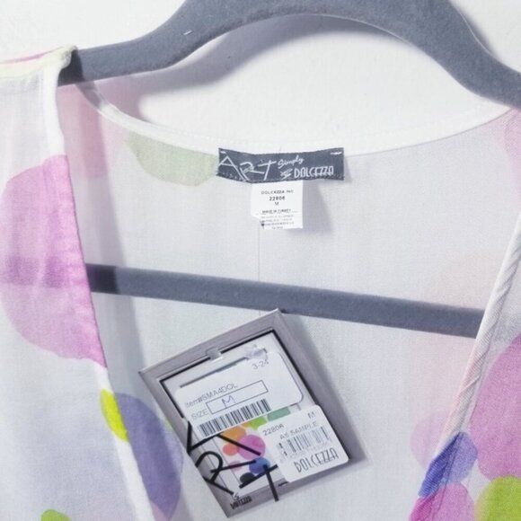 NWT Simply Art by Dolcezza Swimsuit Wrap Cardigan Size M Cover Up Art - Picture 4 of 4